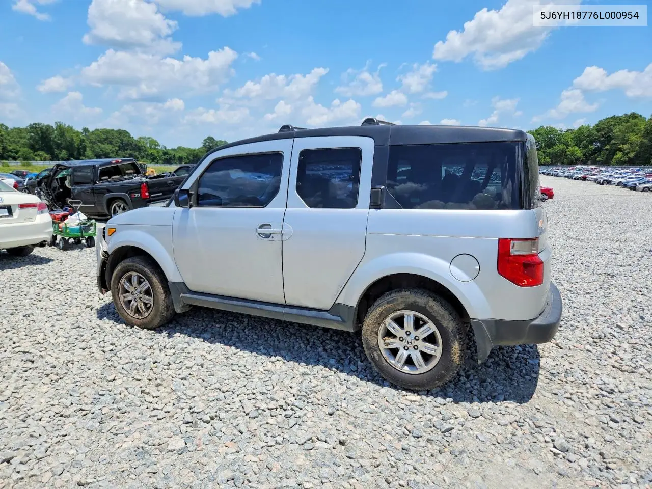 2006 Honda Element Ex VIN: 5J6YH18776L000954 Lot: 59144516