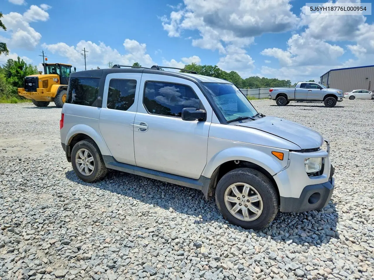 2006 Honda Element Ex VIN: 5J6YH18776L000954 Lot: 59144516
