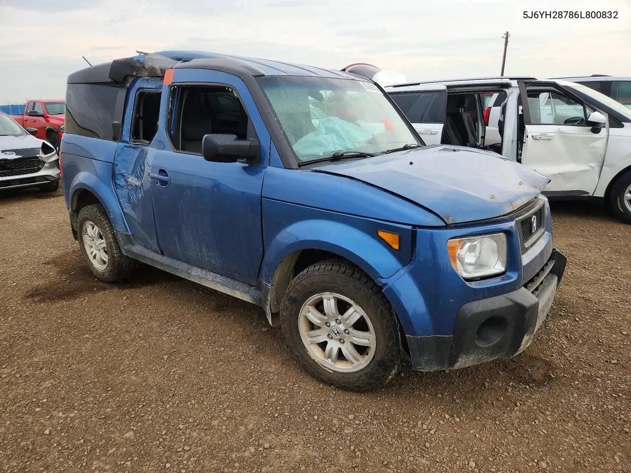 2006 Honda Element Ex VIN: 5J6YH28786L800832 Lot: 60240456
