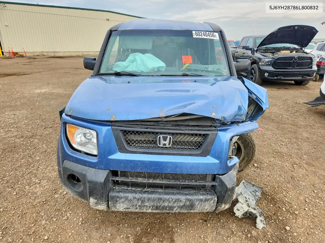 2006 Honda Element Ex VIN: 5J6YH28786L800832 Lot: 60240456