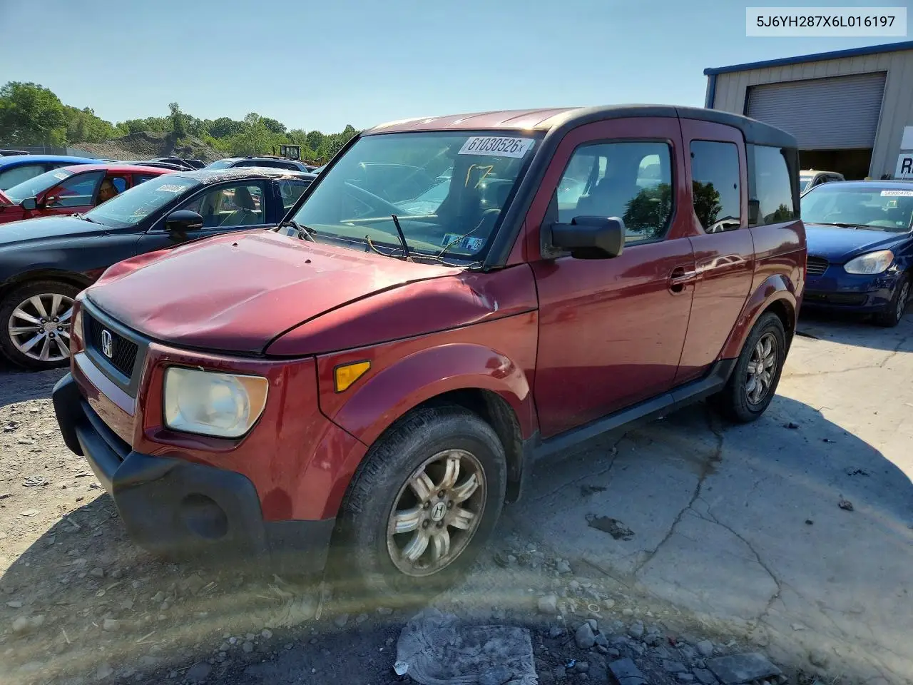 2006 Honda Element Ex VIN: 5J6YH287X6L016197 Lot: 61030526