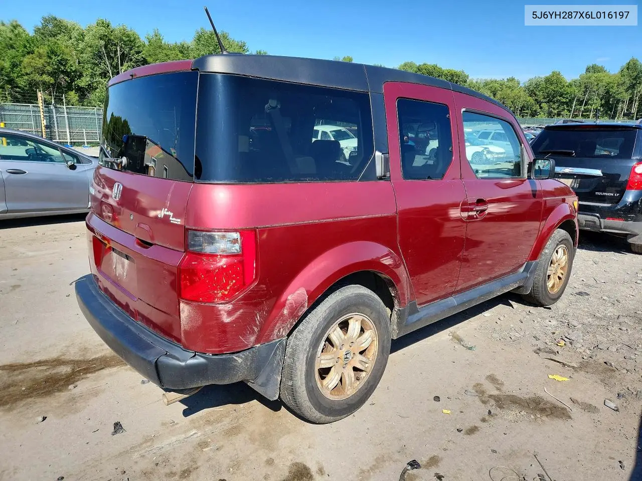 2006 Honda Element Ex VIN: 5J6YH287X6L016197 Lot: 61030526