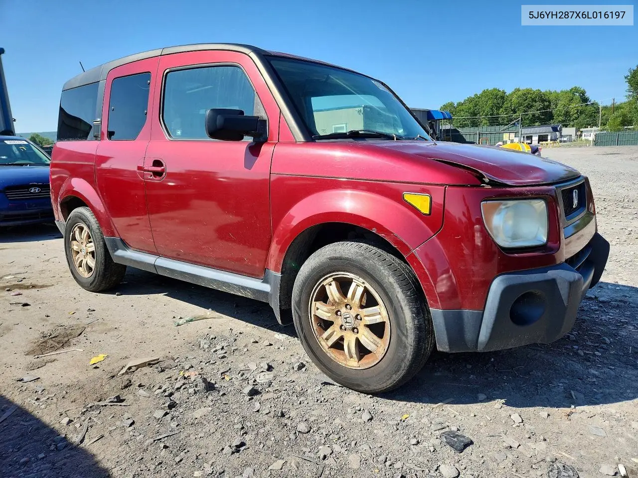 2006 Honda Element Ex VIN: 5J6YH287X6L016197 Lot: 61030526