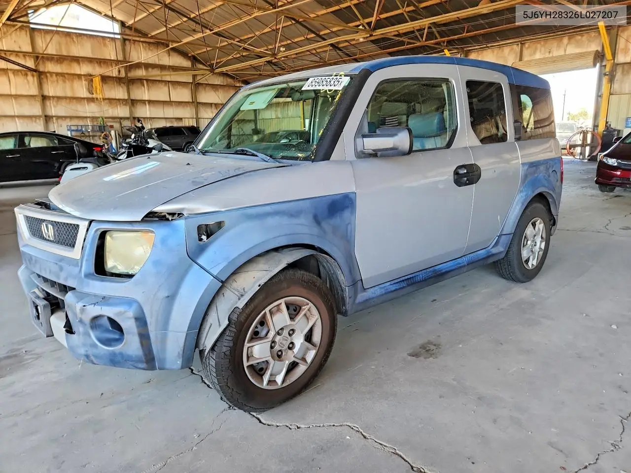 2006 Honda Element Lx VIN: 5J6YH28326L027207 Lot: 85985835