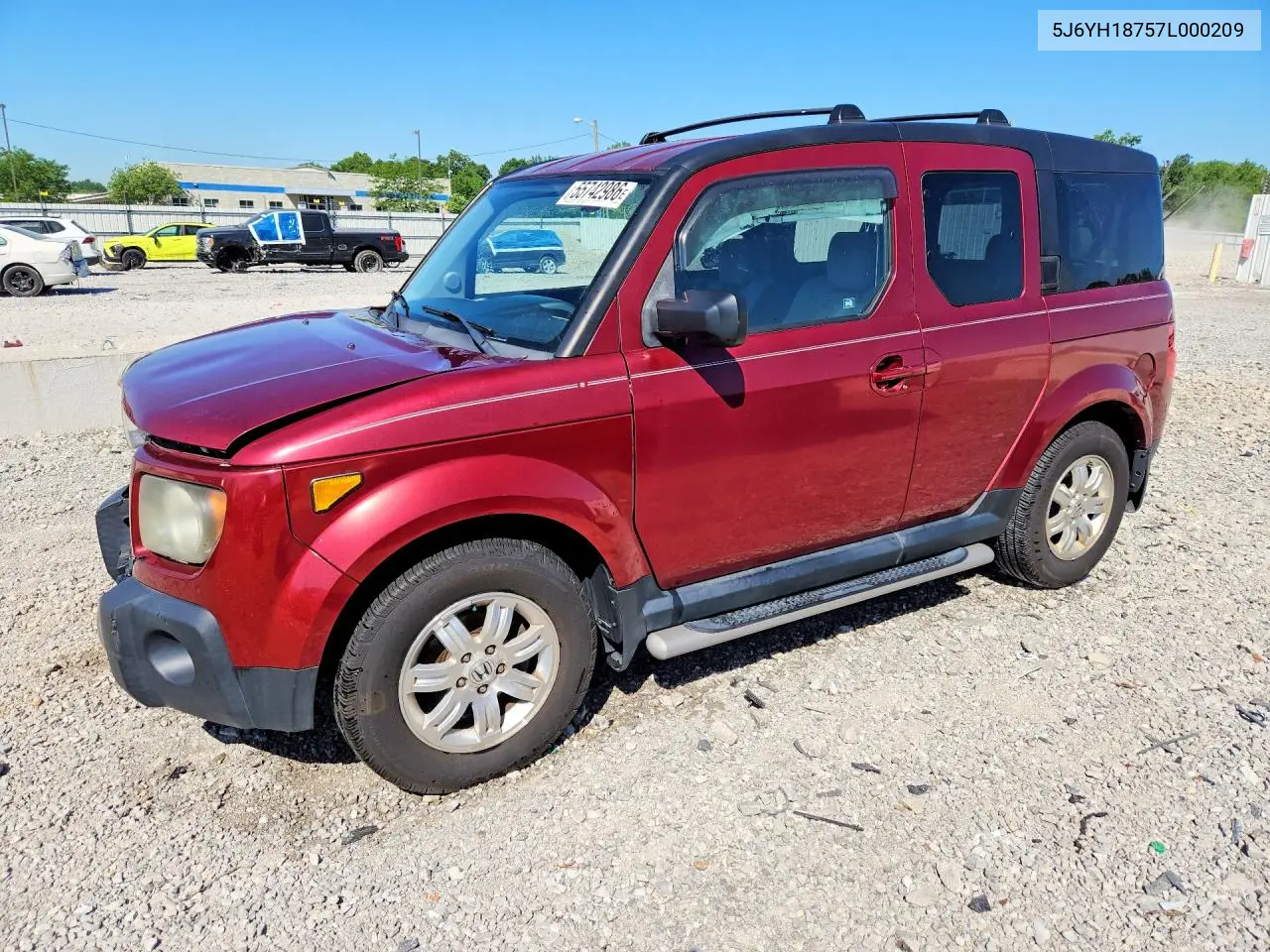 2007 Honda Element Ex VIN: 5J6YH18757L000209 Lot: 55742986