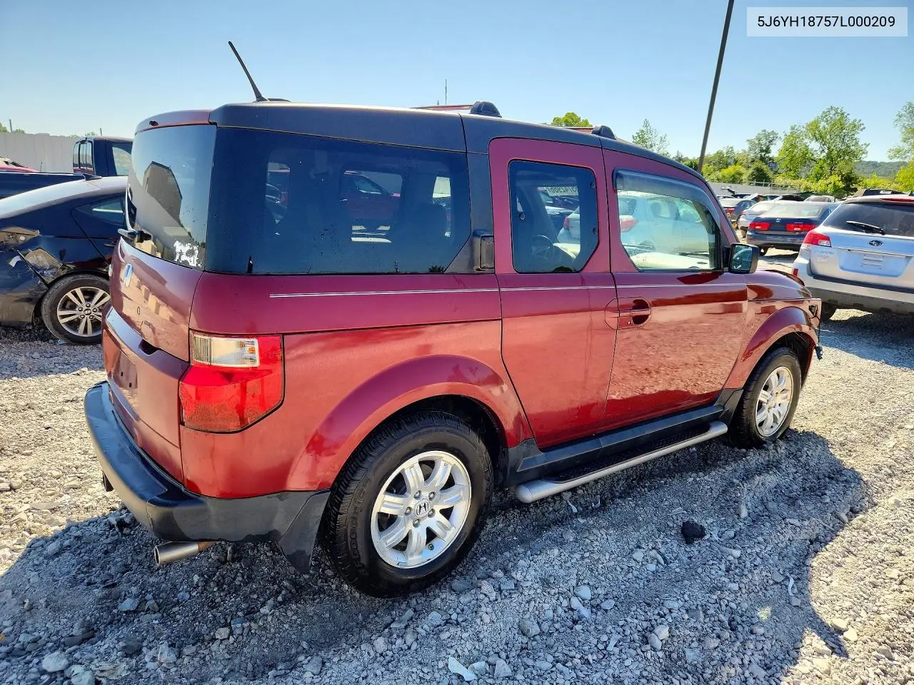 2007 Honda Element Ex VIN: 5J6YH18757L000209 Lot: 55742986