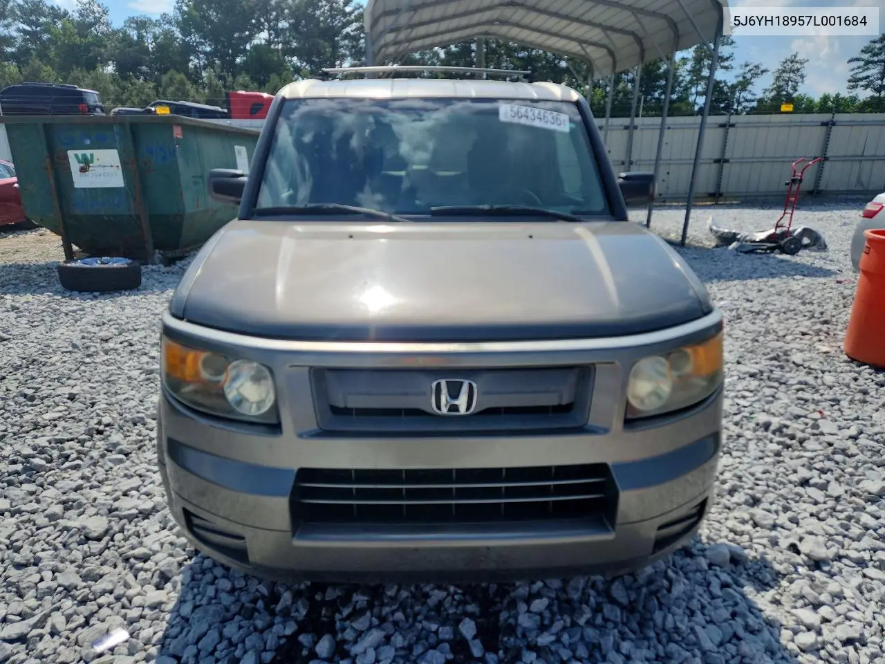 2007 Honda Element Sc VIN: 5J6YH18957L001684 Lot: 56434636