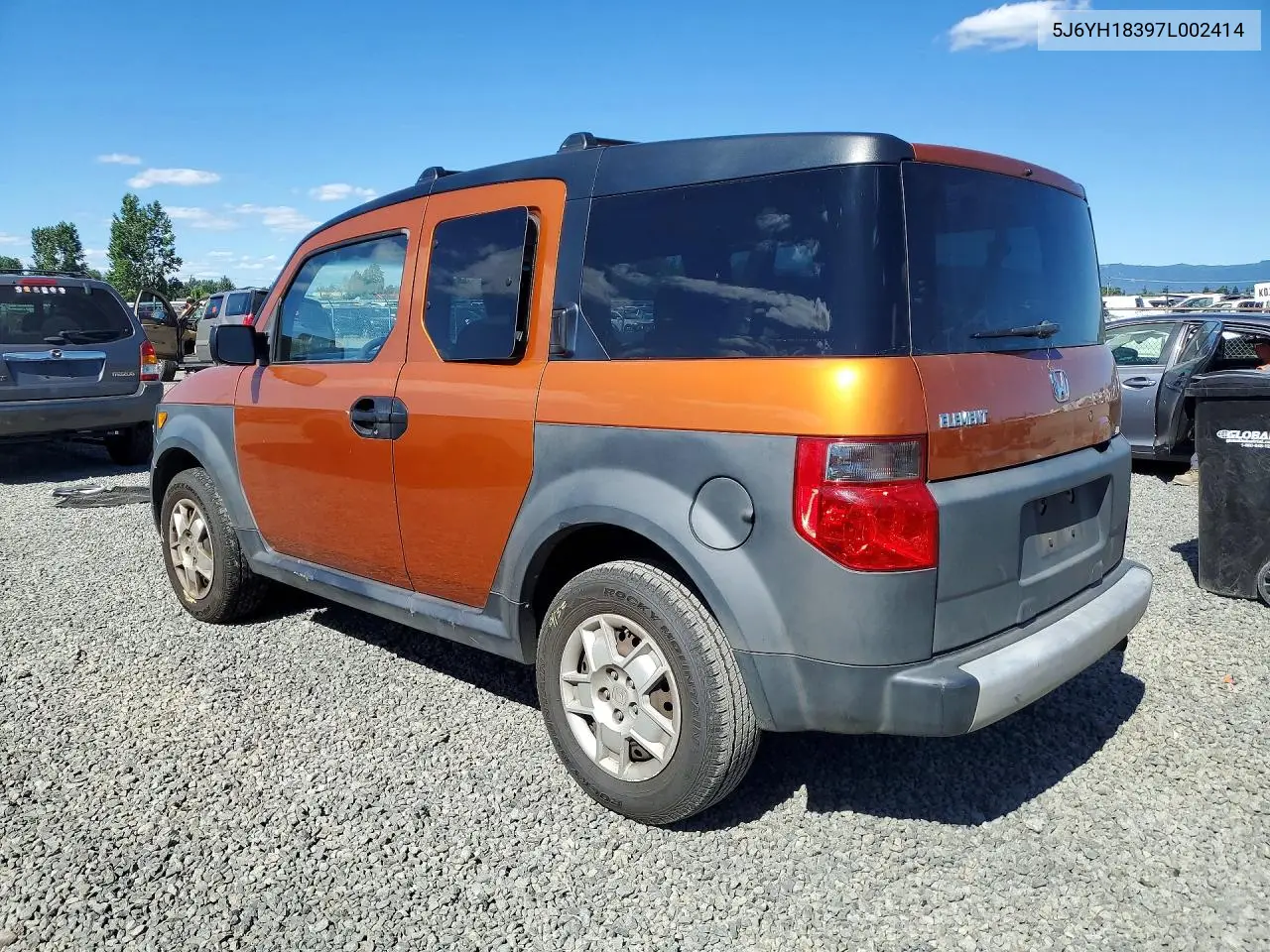 2007 Honda Element Lx VIN: 5J6YH18397L002414 Lot: 57672706