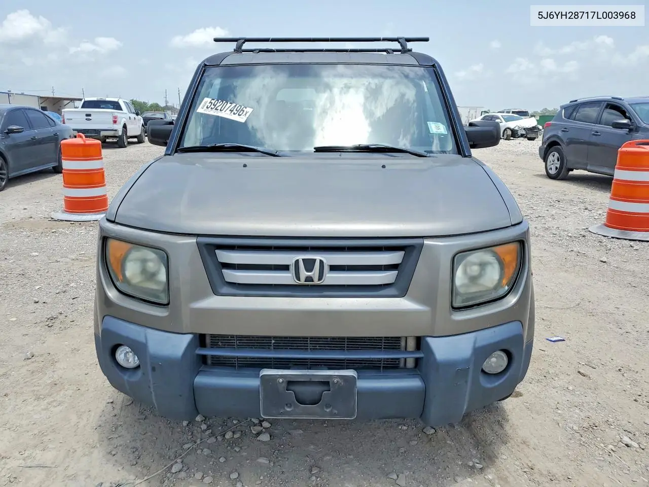 2007 Honda Element Ex VIN: 5J6YH28717L003968 Lot: 59207496