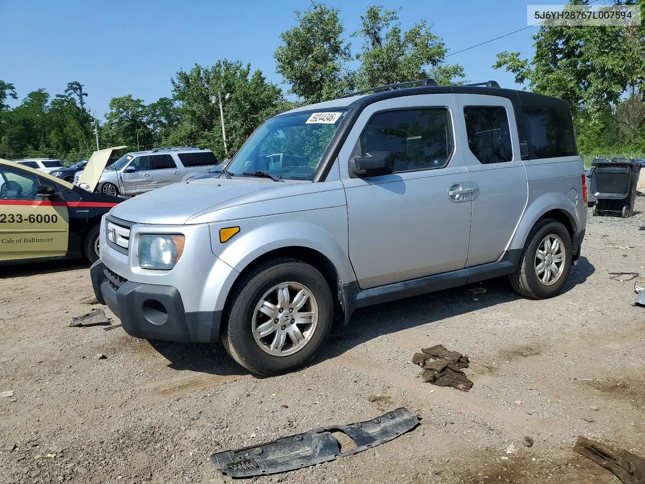 2007 Honda Element Ex VIN: 5J6YH28767L007594 Lot: 59244346