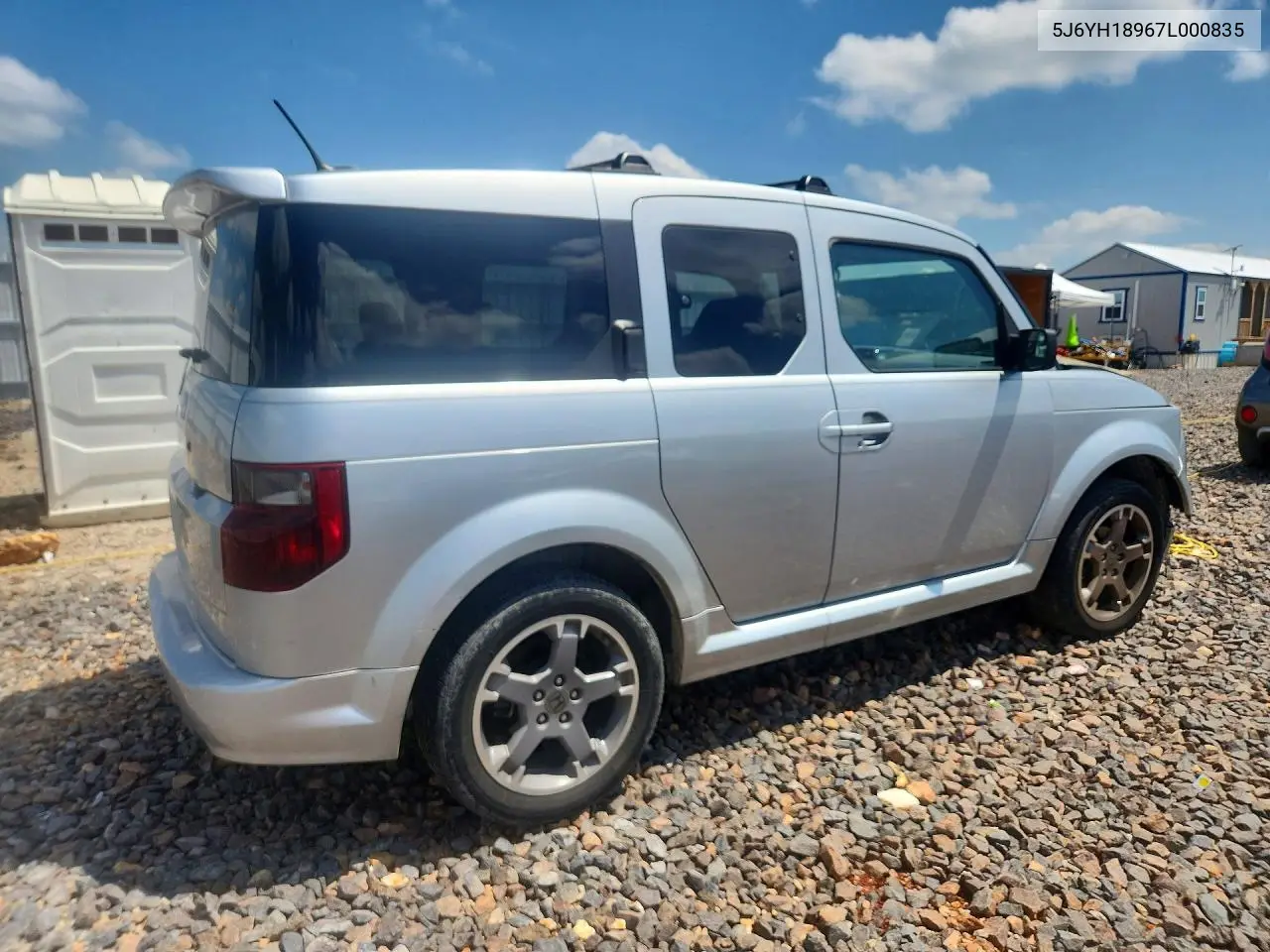 2007 Honda Element Sc VIN: 5J6YH18967L000835 Lot: 60995646