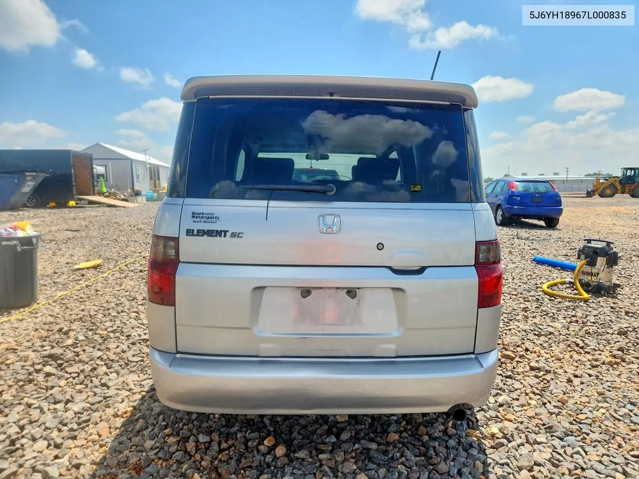 2007 Honda Element Sc VIN: 5J6YH18967L000835 Lot: 60995646