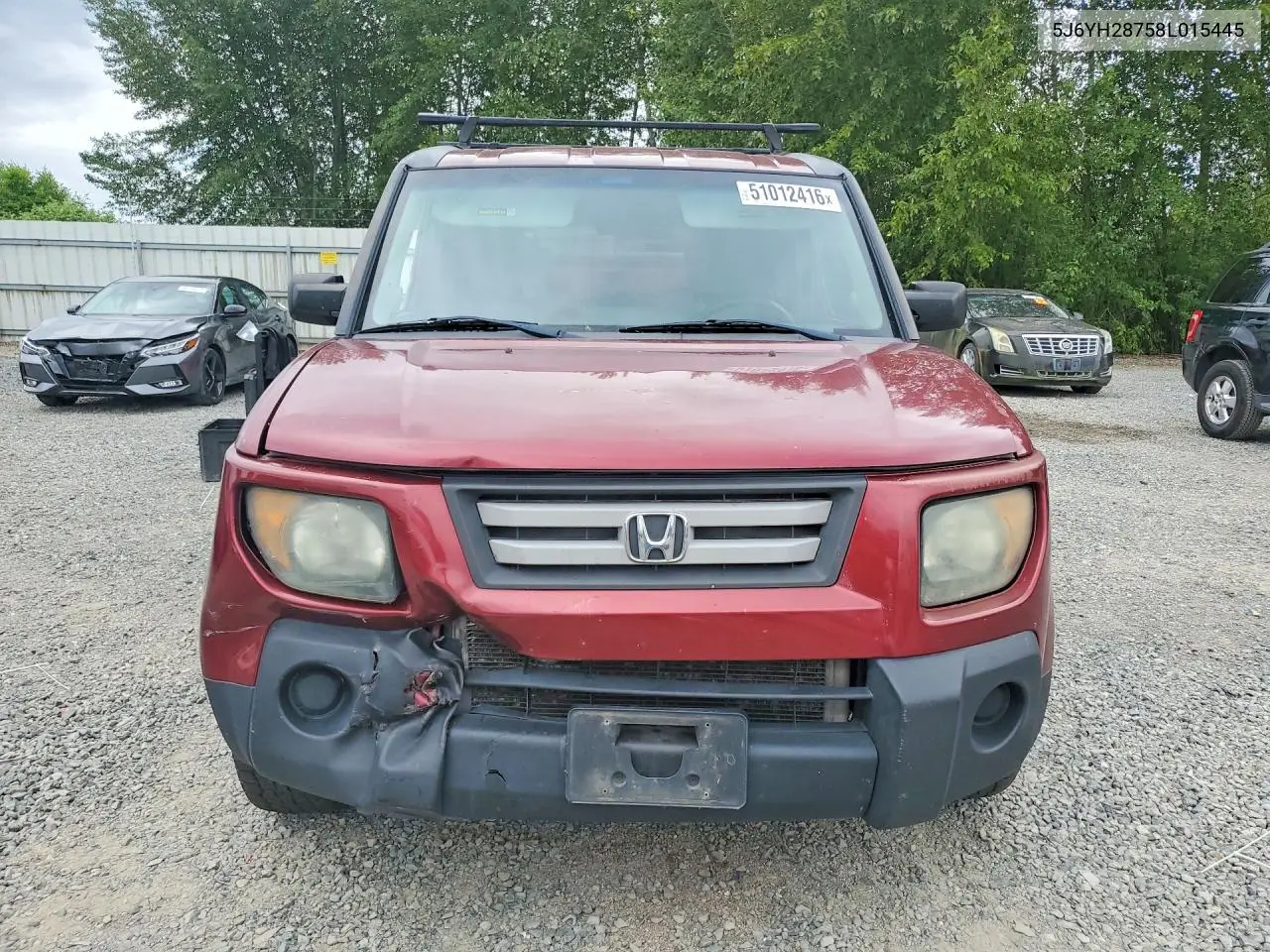 2008 Honda Element Ex VIN: 5J6YH28758L015445 Lot: 51012416