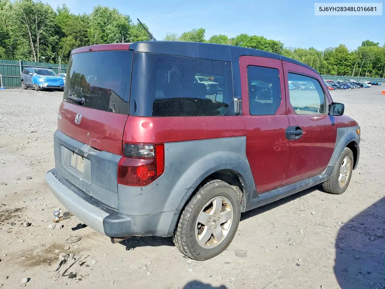 2008 Honda Element Lx VIN: 5J6YH28348L016681 Lot: 56129796