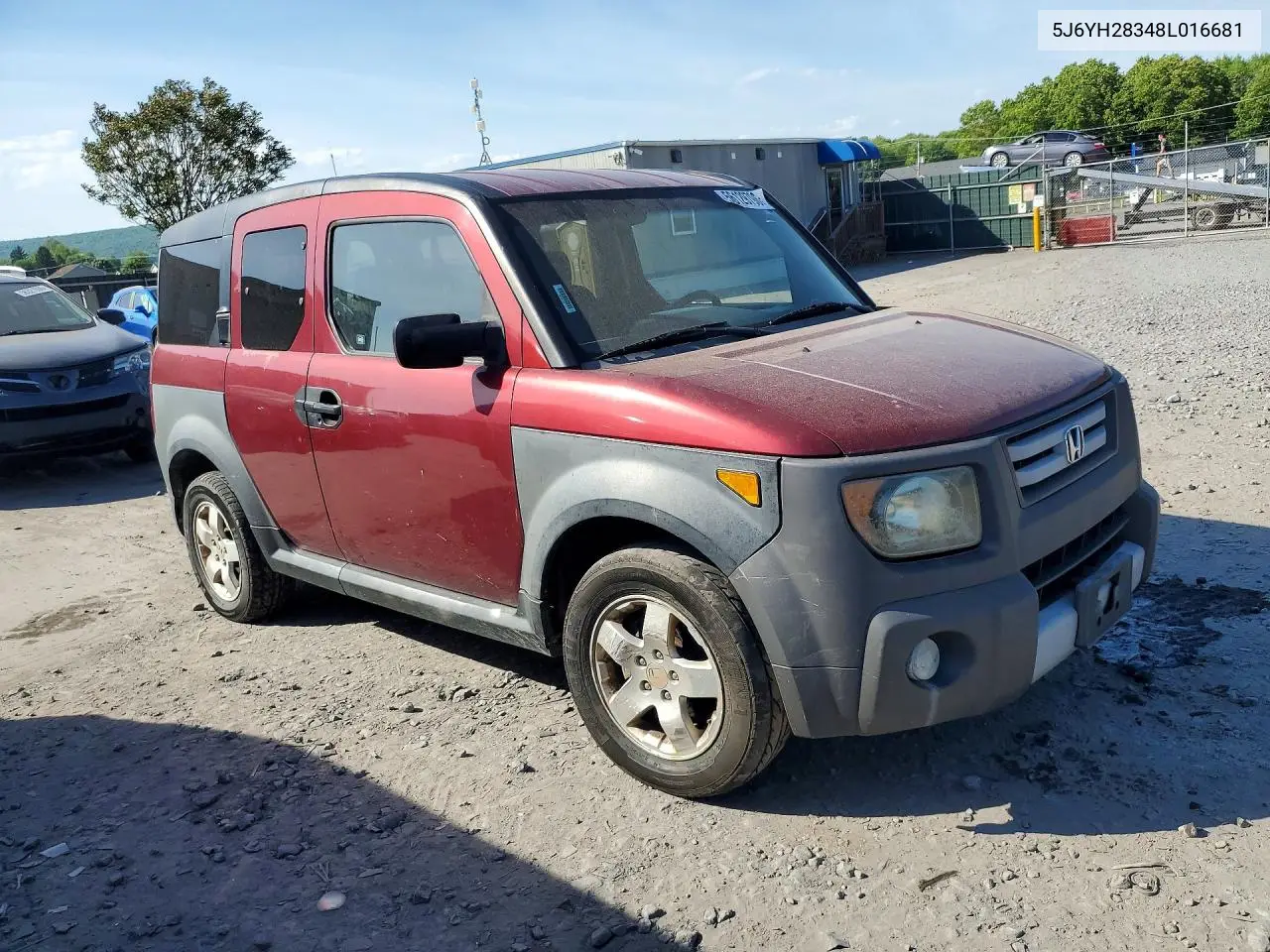 2008 Honda Element Lx VIN: 5J6YH28348L016681 Lot: 56129796