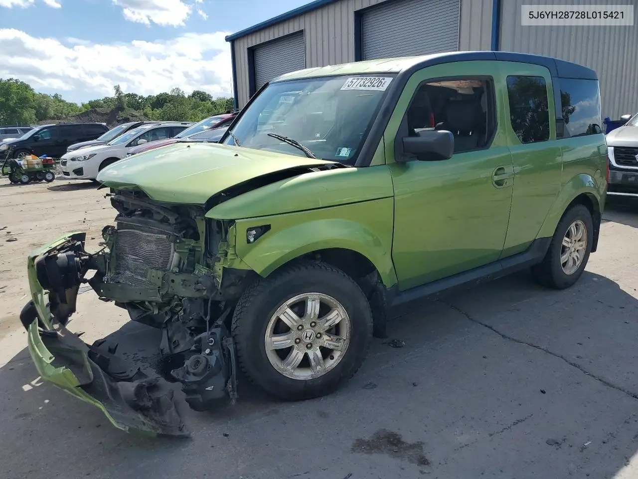 2008 Honda Element Ex VIN: 5J6YH28728L015421 Lot: 57732926