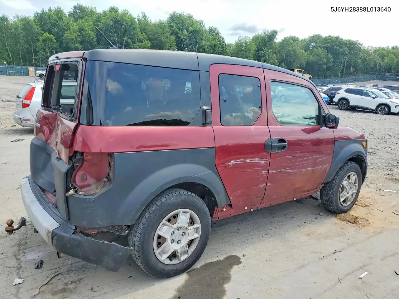 2008 Honda Element Lx VIN: 5J6YH28388L013640 Lot: 59178086