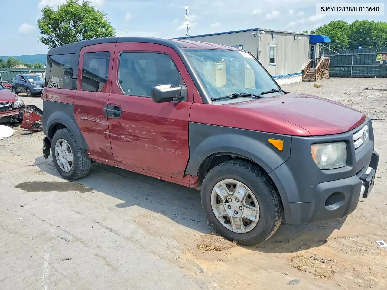 2008 Honda Element Lx VIN: 5J6YH28388L013640 Lot: 59178086