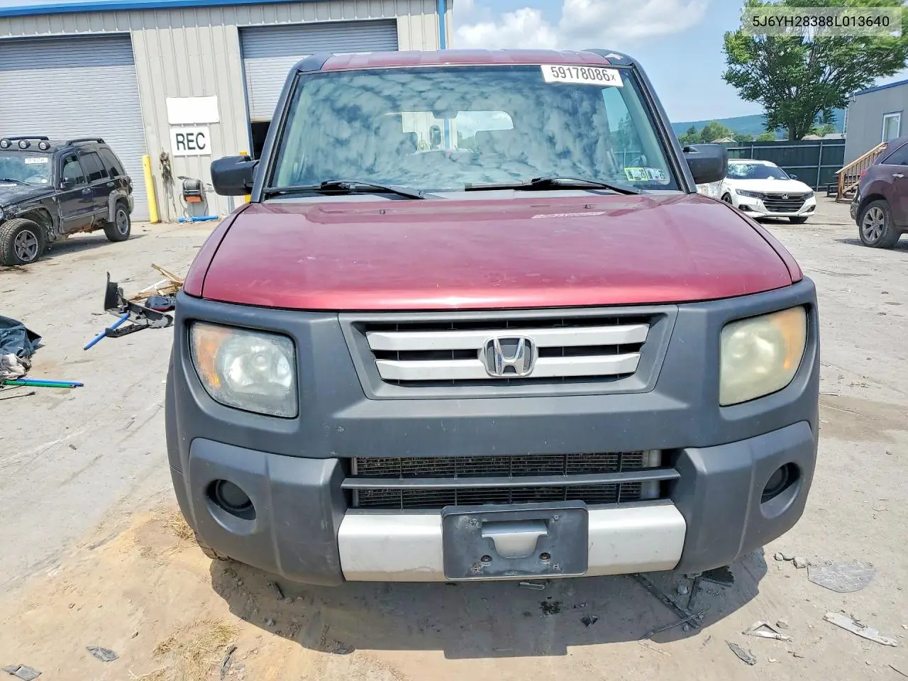 2008 Honda Element Lx VIN: 5J6YH28388L013640 Lot: 59178086