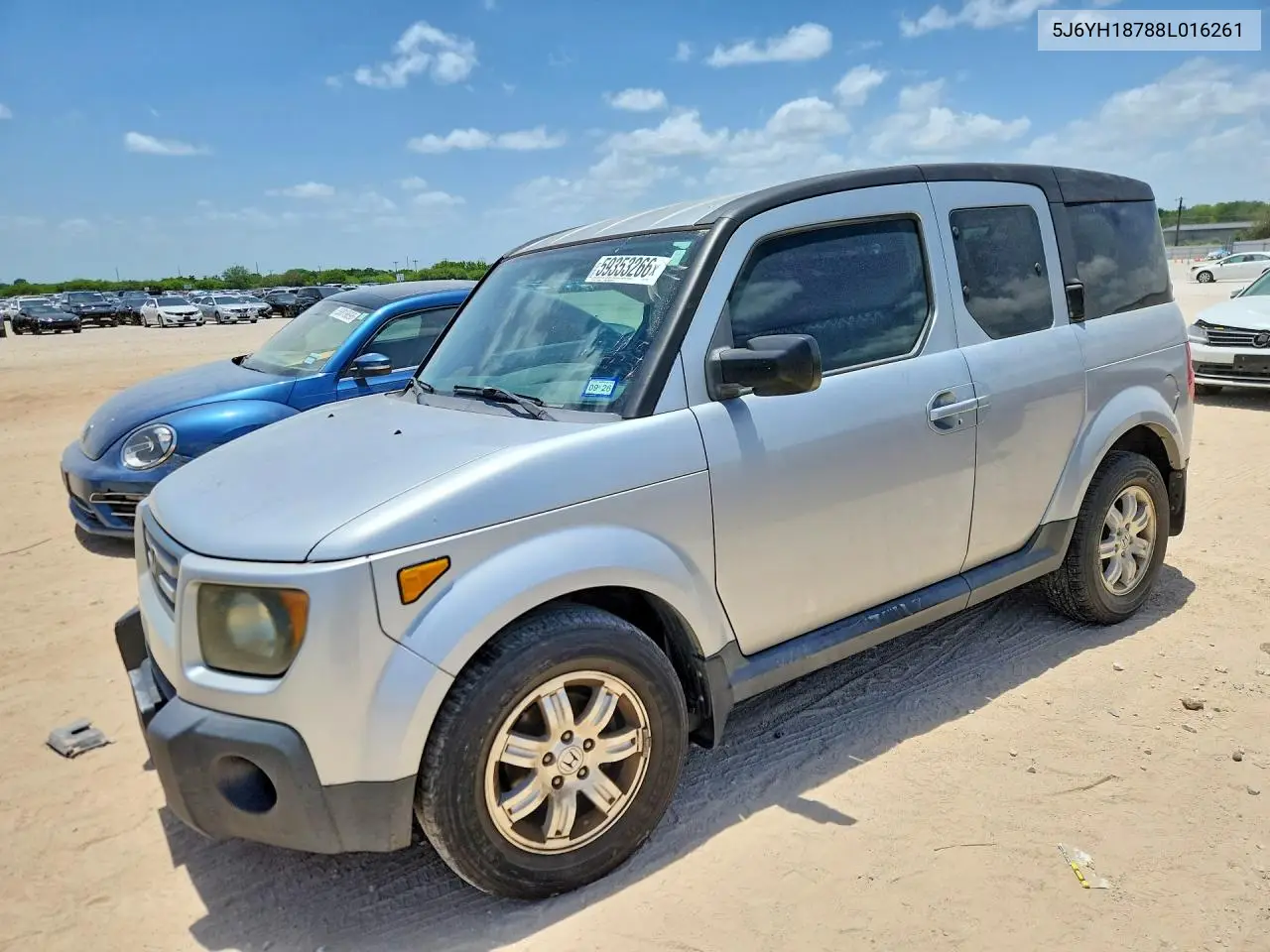 2008 Honda Element Ex VIN: 5J6YH18788L016261 Lot: 59353266