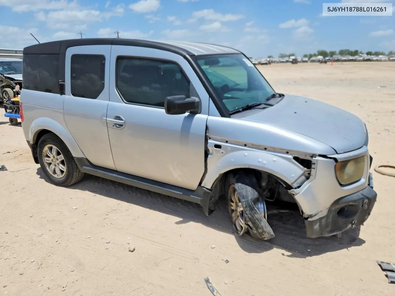 2008 Honda Element Ex VIN: 5J6YH18788L016261 Lot: 59353266