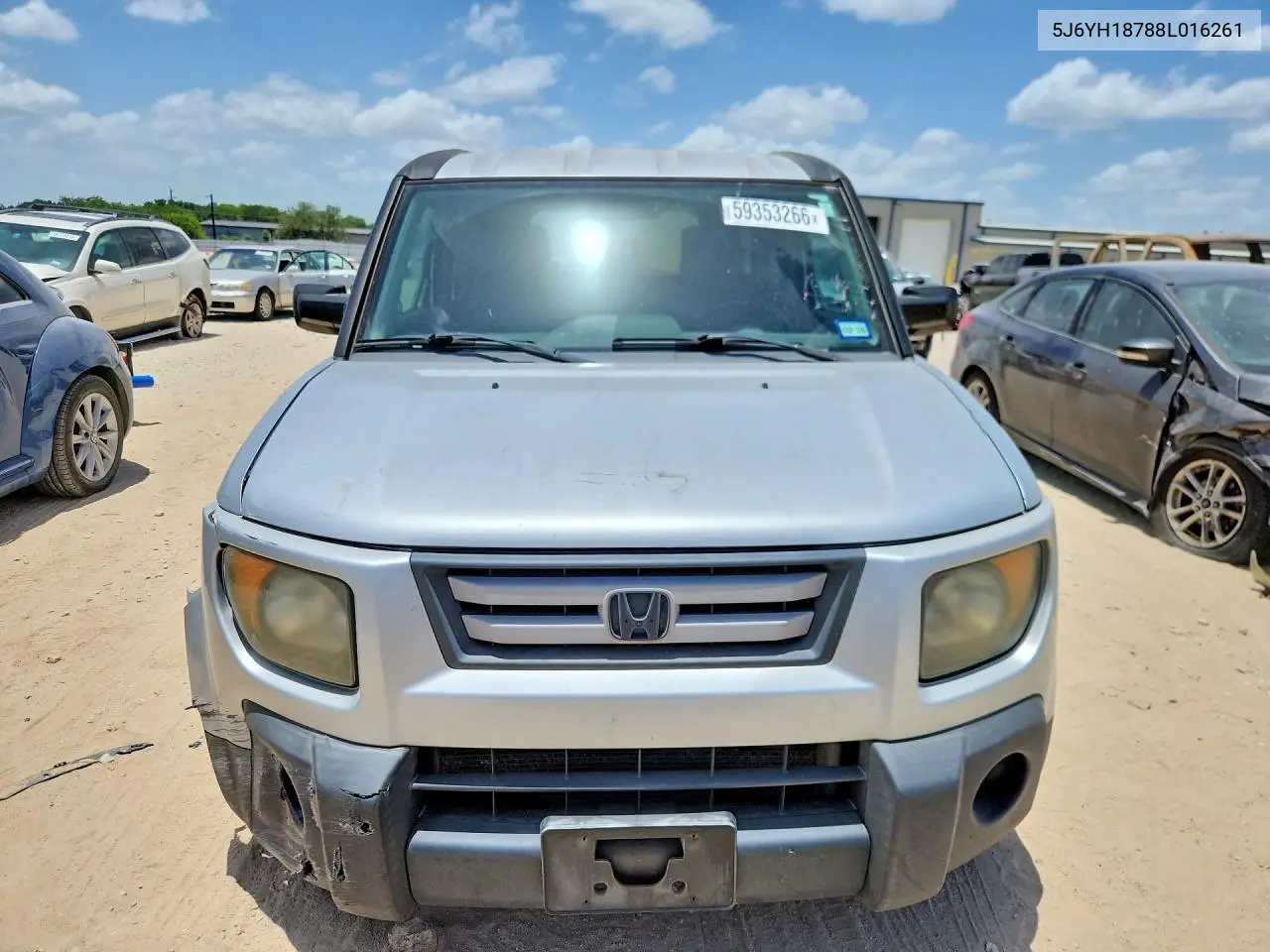 2008 Honda Element Ex VIN: 5J6YH18788L016261 Lot: 59353266