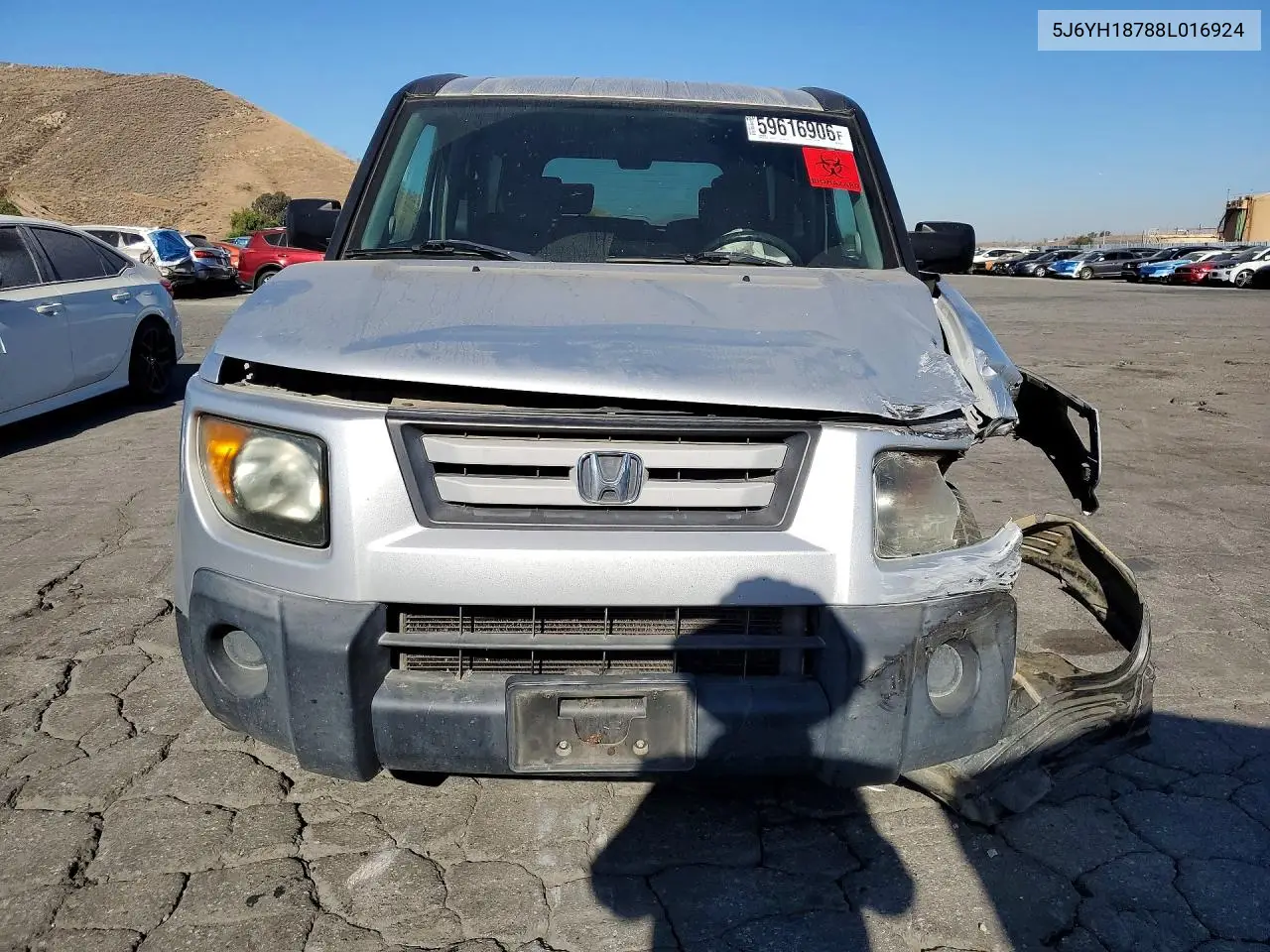 2008 Honda Element Ex VIN: 5J6YH18788L016924 Lot: 59616906