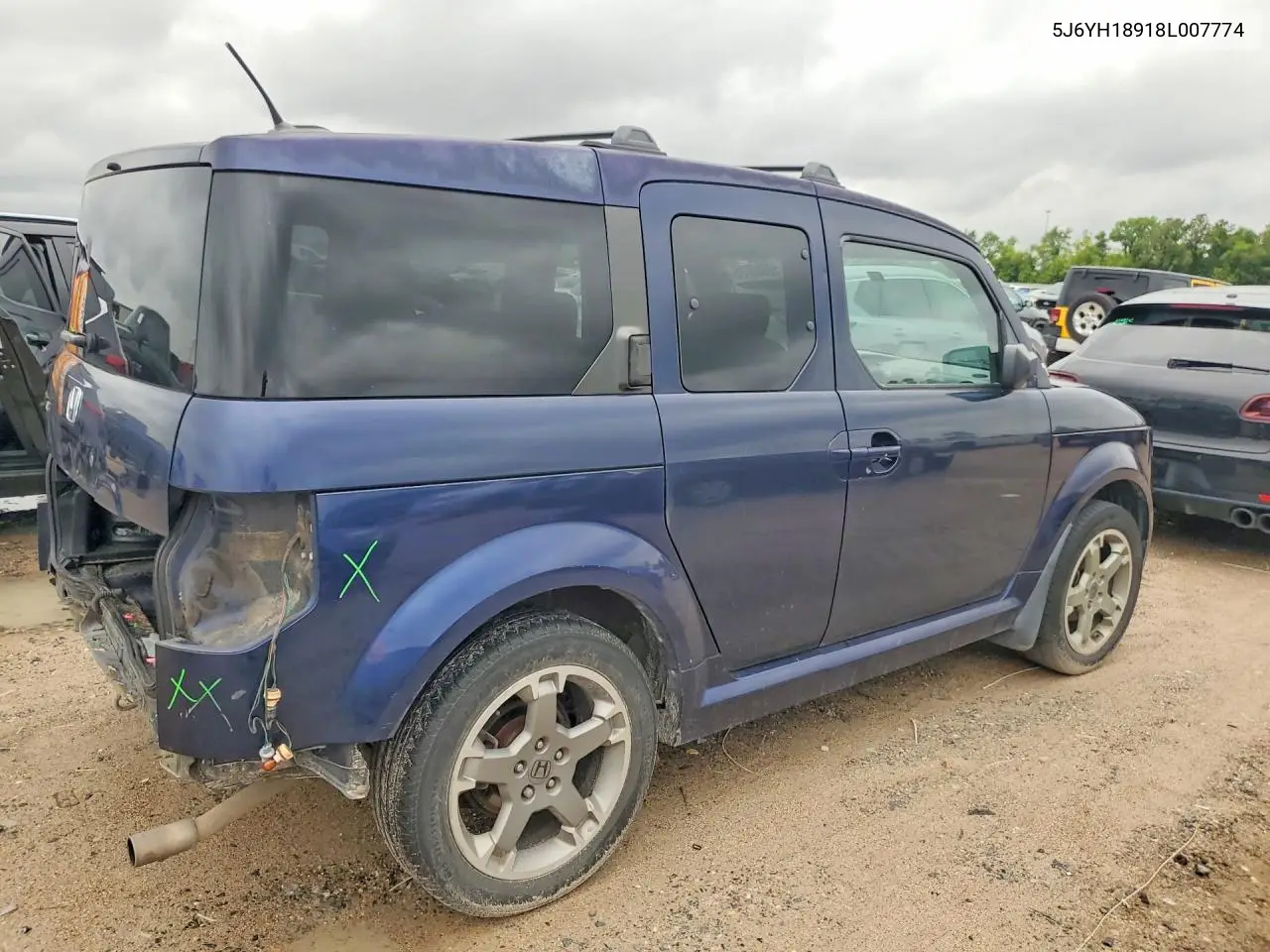 2008 Honda Element Sc VIN: 5J6YH18918L007774 Lot: 59686636