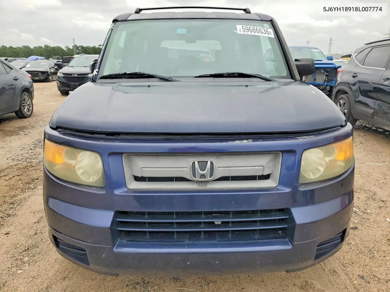 2008 Honda Element Sc VIN: 5J6YH18918L007774 Lot: 59686636