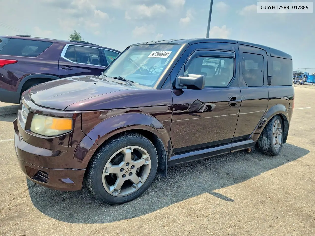 2008 Honda Element Sc VIN: 5J6YH17988L012889 Lot: 61306846