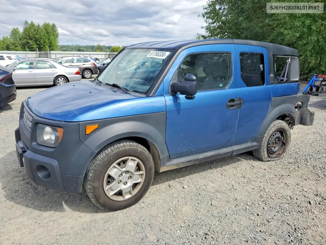 2008 Honda Element Lx VIN: 5J6YH28338L018597 Lot: 61766336