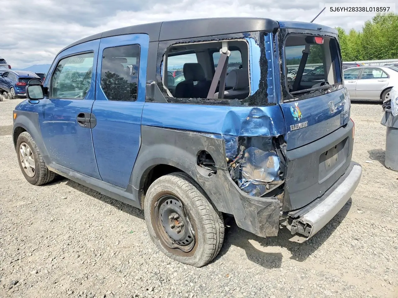 2008 Honda Element Lx VIN: 5J6YH28338L018597 Lot: 61766336