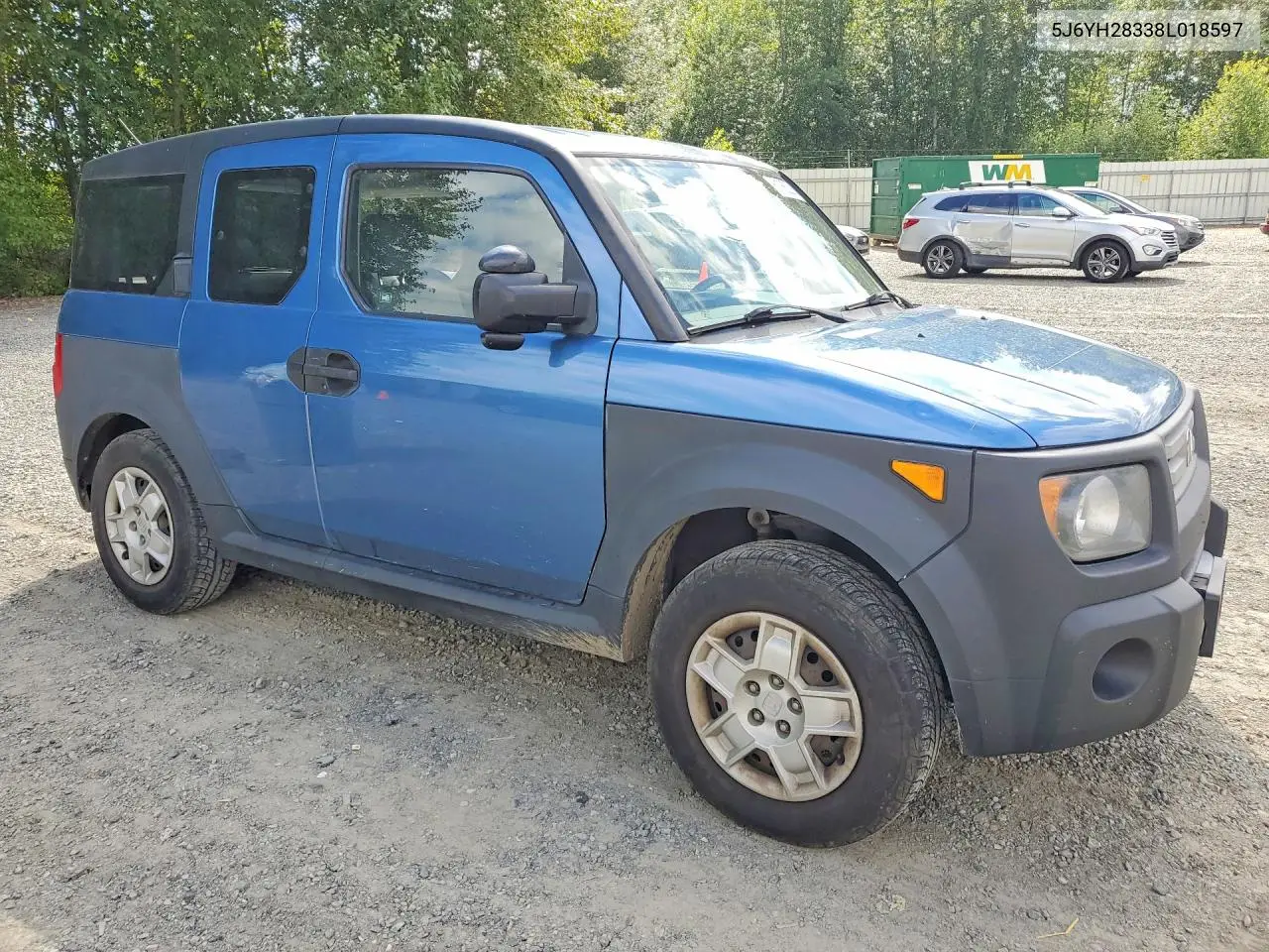 2008 Honda Element Lx VIN: 5J6YH28338L018597 Lot: 61766336