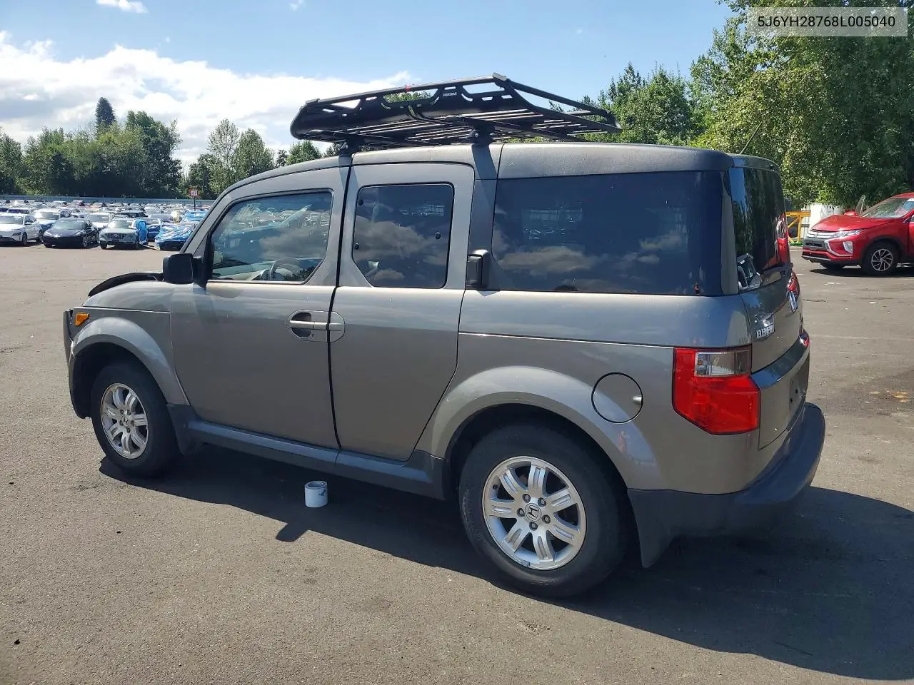 2008 Honda Element Ex VIN: 5J6YH28768L005040 Lot: 61889886