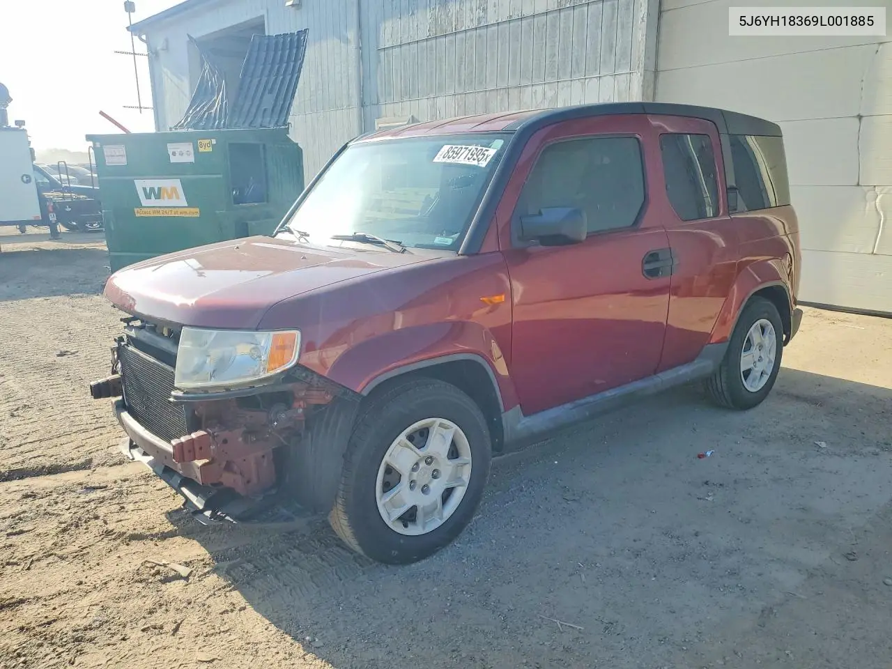 2009 Honda Element Lx VIN: 5J6YH18369L001885 Lot: 85971995