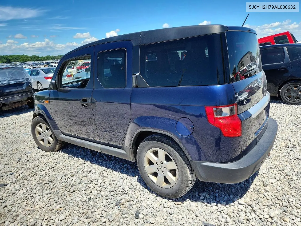 2010 Honda Element Ex VIN: 5J6YH2H79AL000632 Lot: 57890426