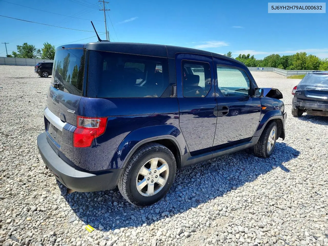 2010 Honda Element Ex VIN: 5J6YH2H79AL000632 Lot: 57890426