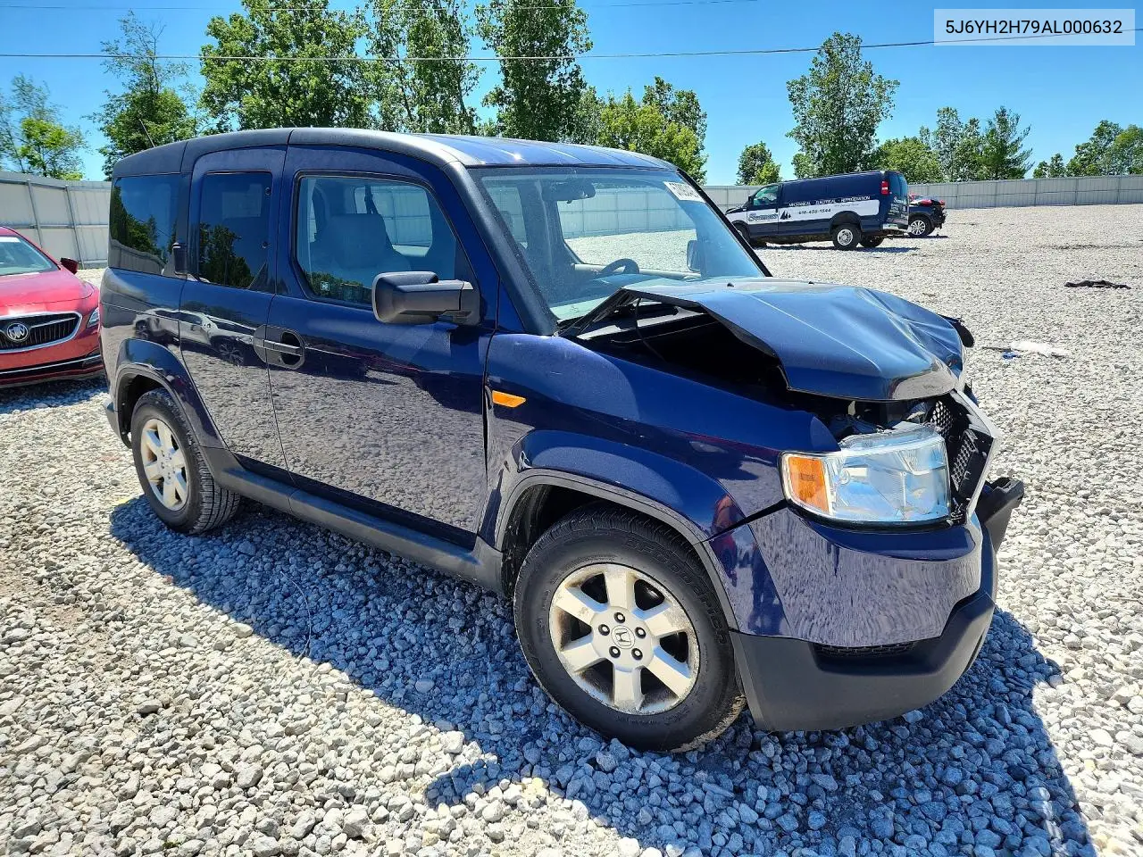 2010 Honda Element Ex VIN: 5J6YH2H79AL000632 Lot: 57890426