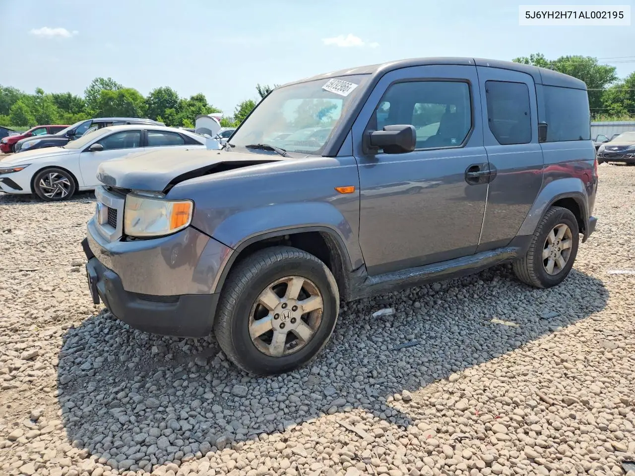 2010 Honda Element Ex VIN: 5J6YH2H71AL002195 Lot: 59792966