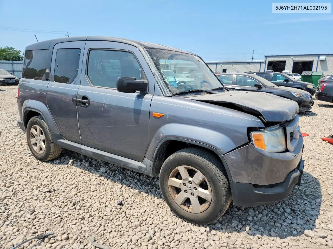 2010 Honda Element Ex VIN: 5J6YH2H71AL002195 Lot: 59792966