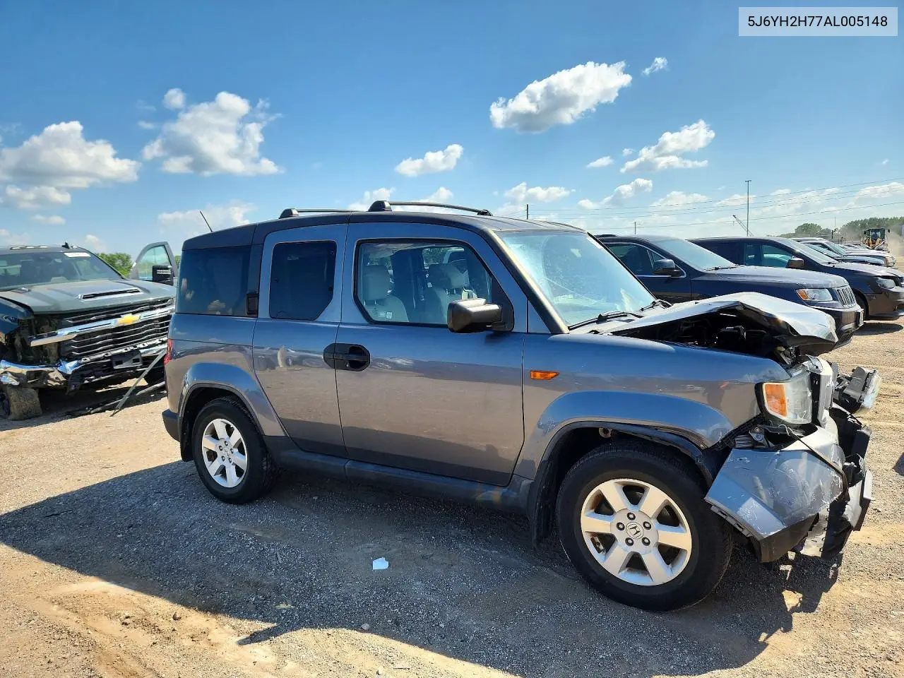 2010 Honda Element Ex VIN: 5J6YH2H77AL005148 Lot: 59848816