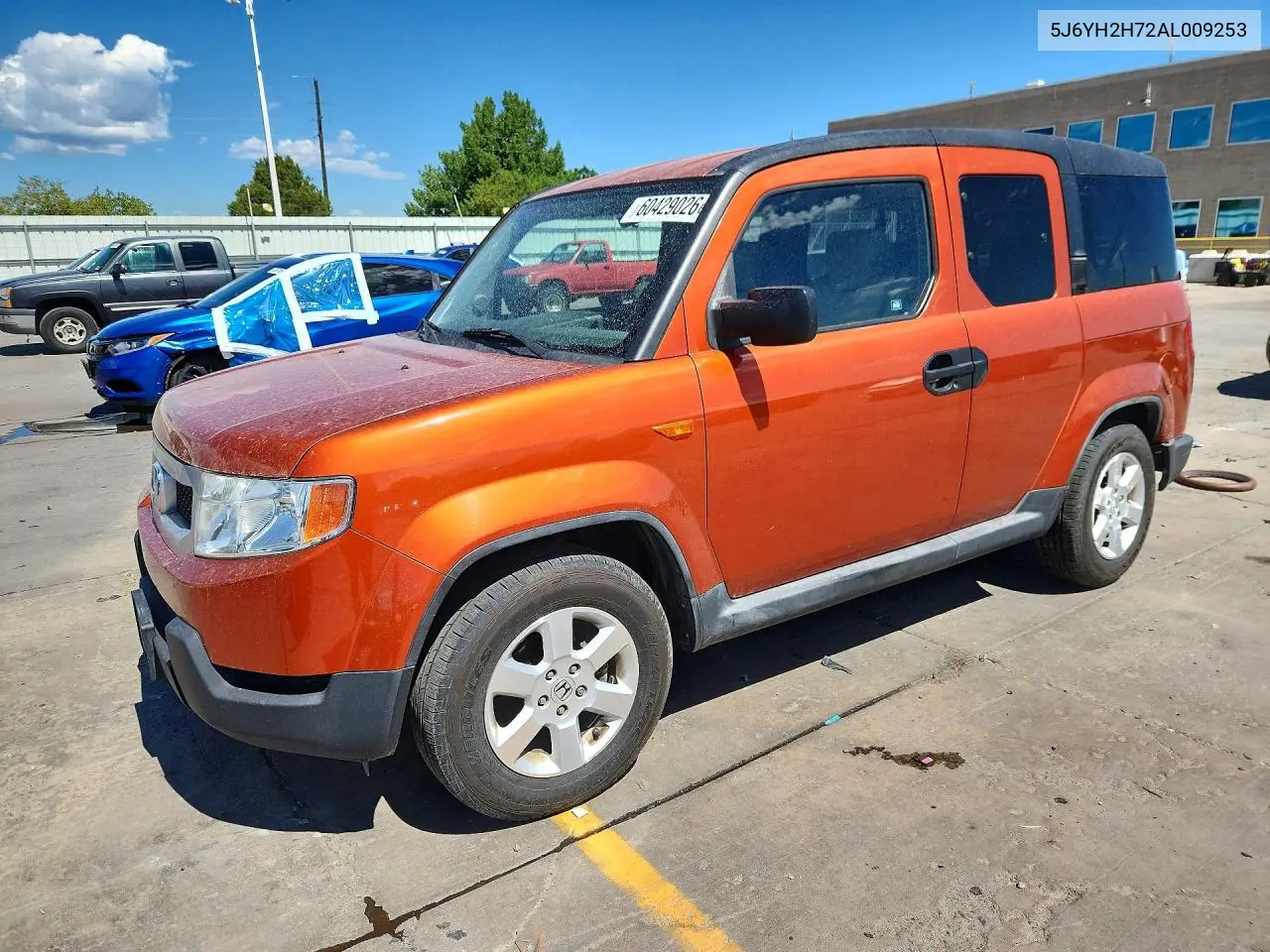 2010 Honda Element Ex VIN: 5J6YH2H72AL009253 Lot: 60429026