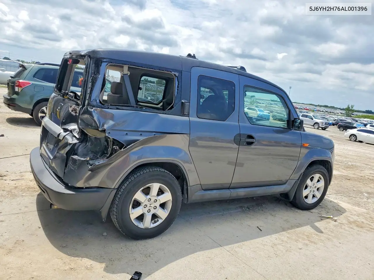 2010 Honda Element Ex VIN: 5J6YH2H76AL001396 Lot: 60700636