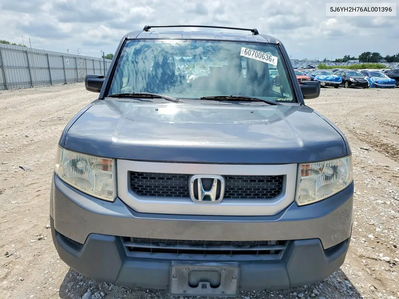 2010 Honda Element Ex VIN: 5J6YH2H76AL001396 Lot: 60700636