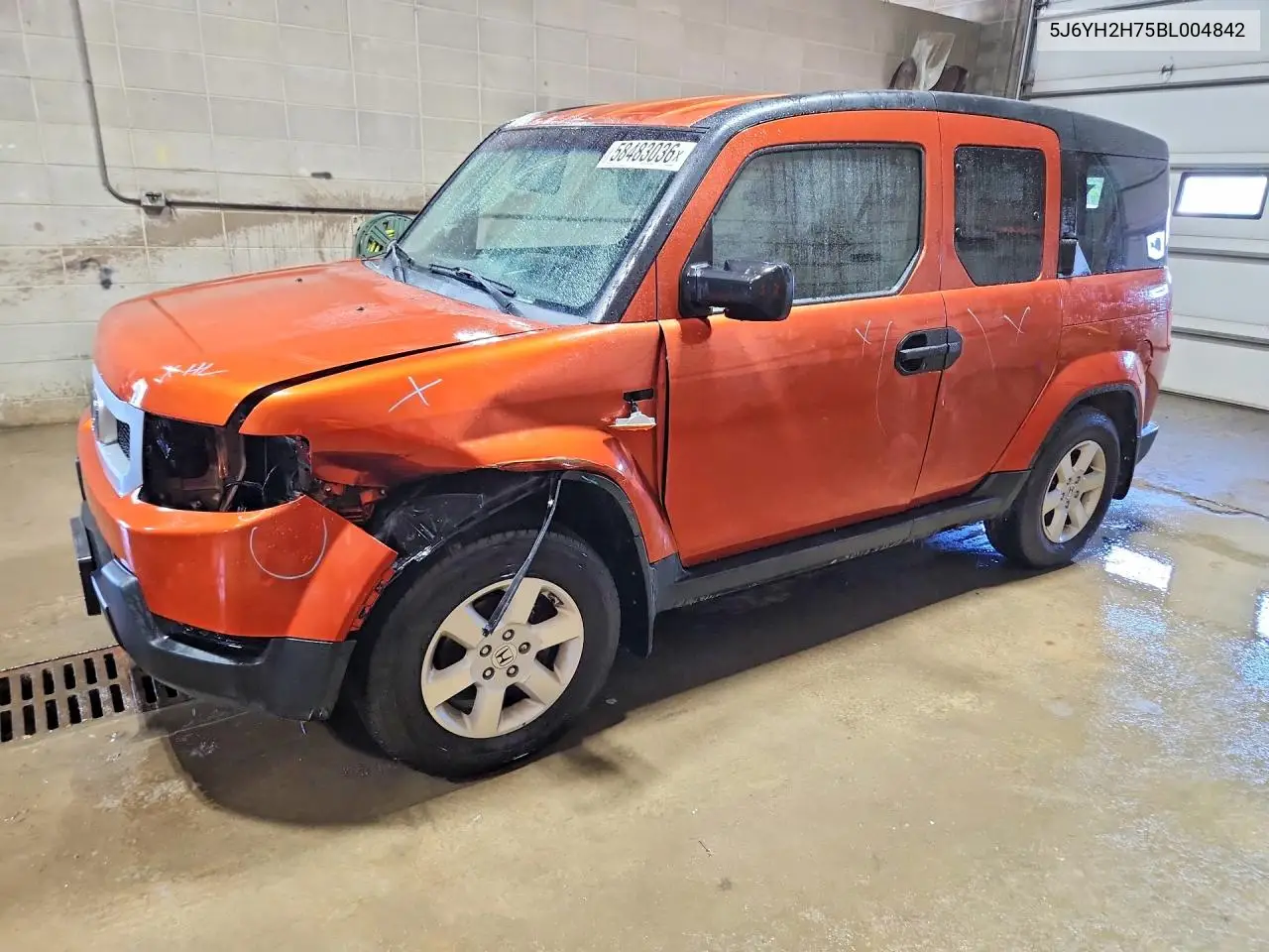 2011 Honda Element Ex VIN: 5J6YH2H75BL004842 Lot: 58483036