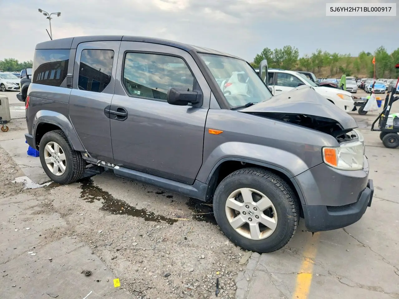 2011 Honda Element Ex VIN: 5J6YH2H71BL000917 Lot: 59716376