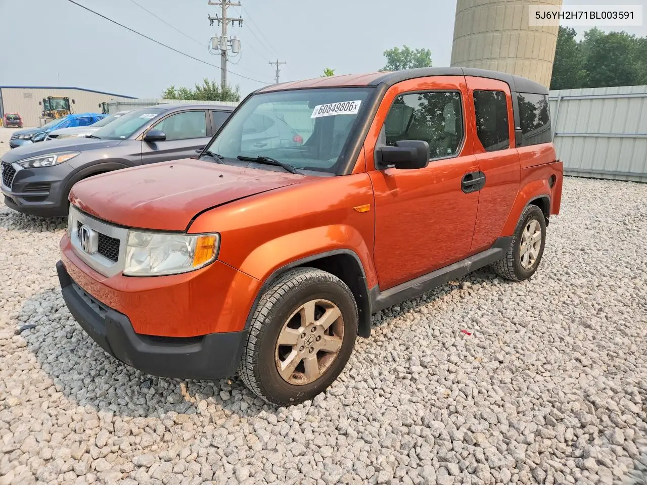 2011 Honda Element Ex VIN: 5J6YH2H71BL003591 Lot: 60849806