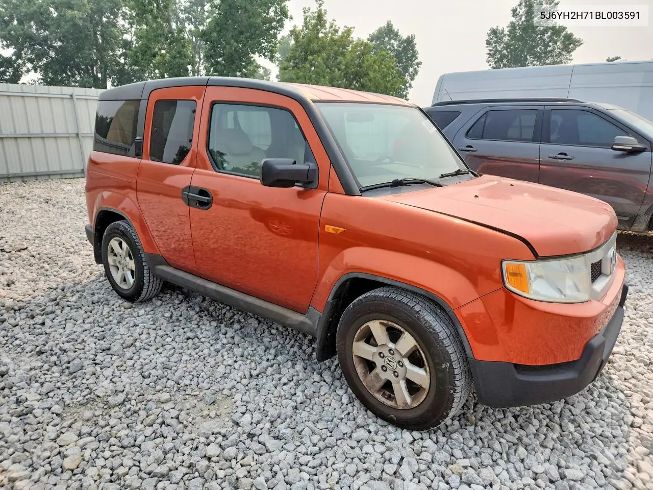 2011 Honda Element Ex VIN: 5J6YH2H71BL003591 Lot: 60849806
