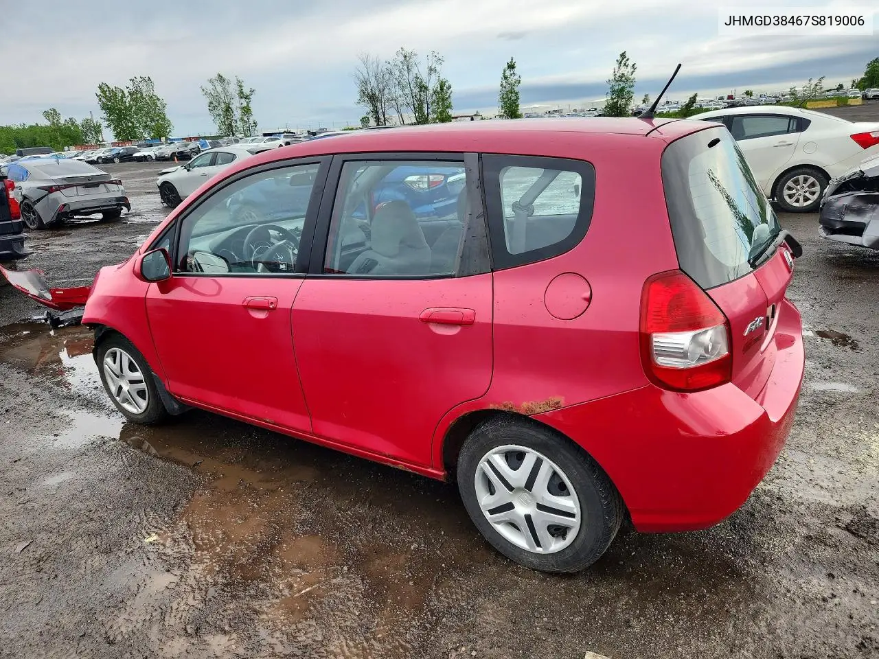 2007 Honda Fit VIN: JHMGD38467S819006 Lot: 57573836