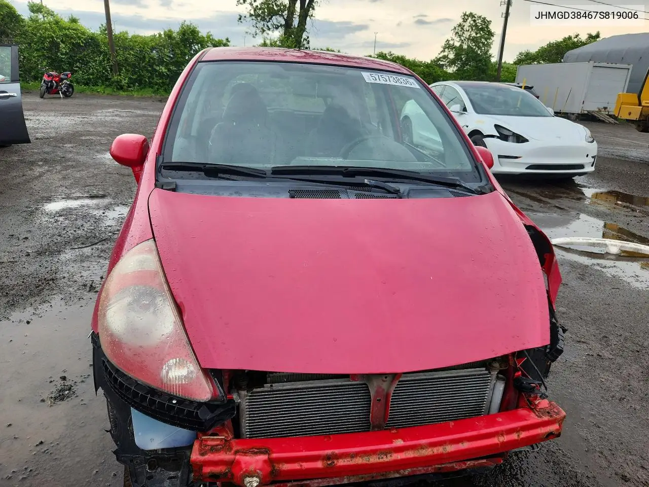 2007 Honda Fit VIN: JHMGD38467S819006 Lot: 57573836